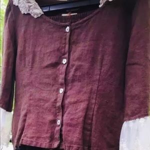 Linen & Lace Boho Hearts Desire Jacket and skirt NWT